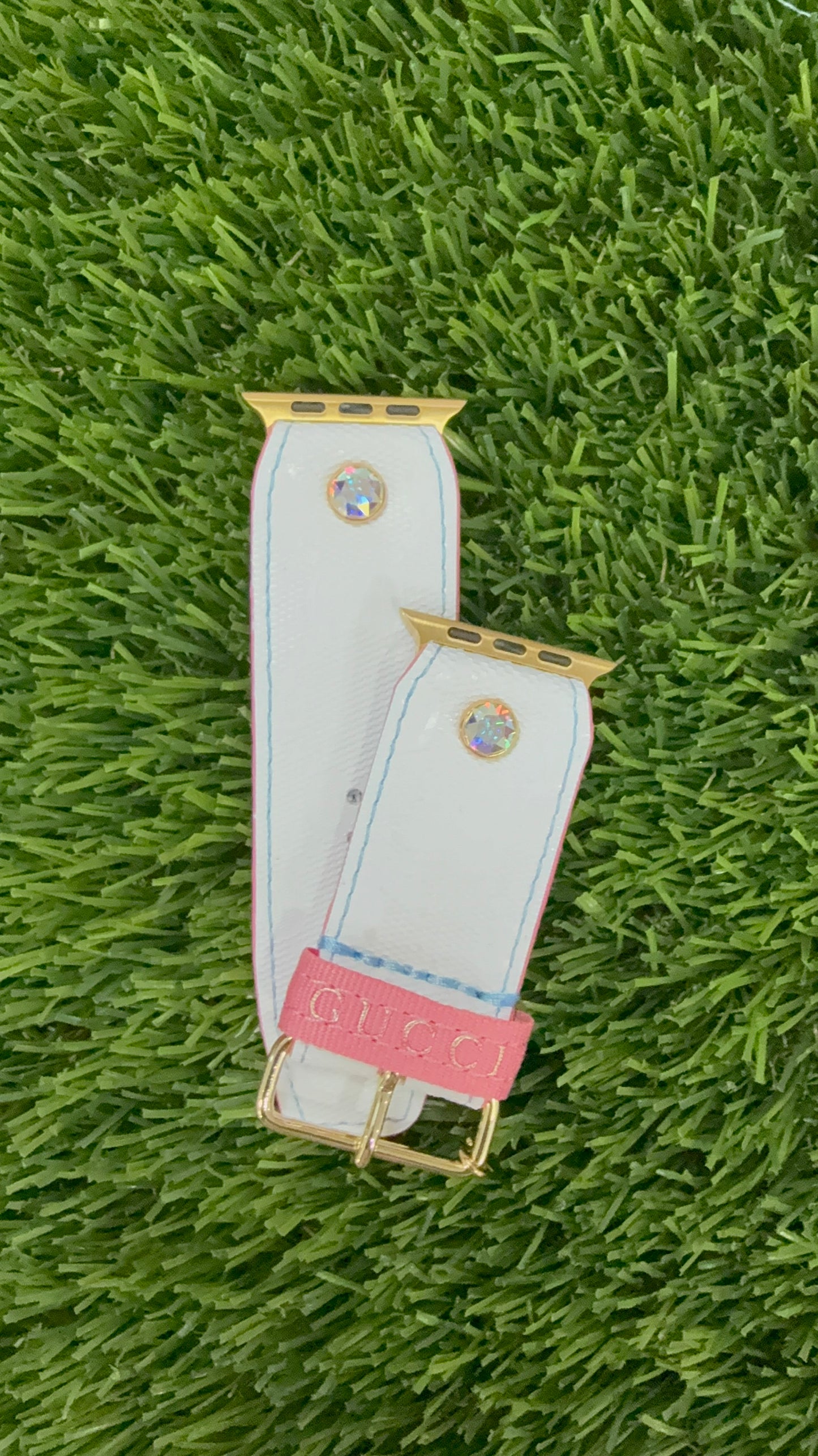 Customizable-Authentic Upcycled White GG Imprime