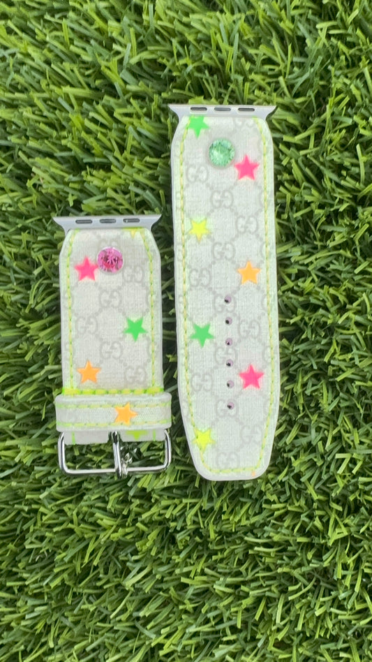 Authentic Upcycled Micro GG Mini Neon Stars
