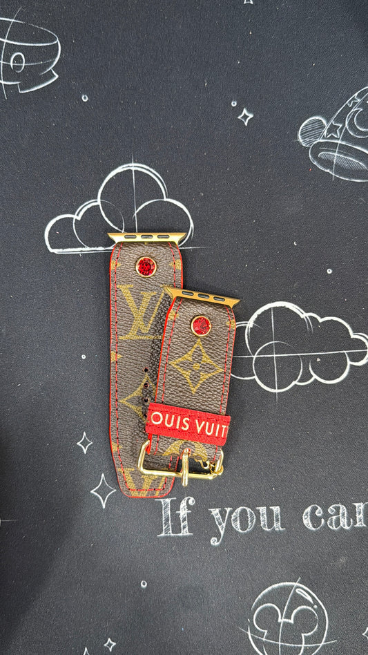 OTD-Beta-Authentic Upcycled LV Monogram w/Red