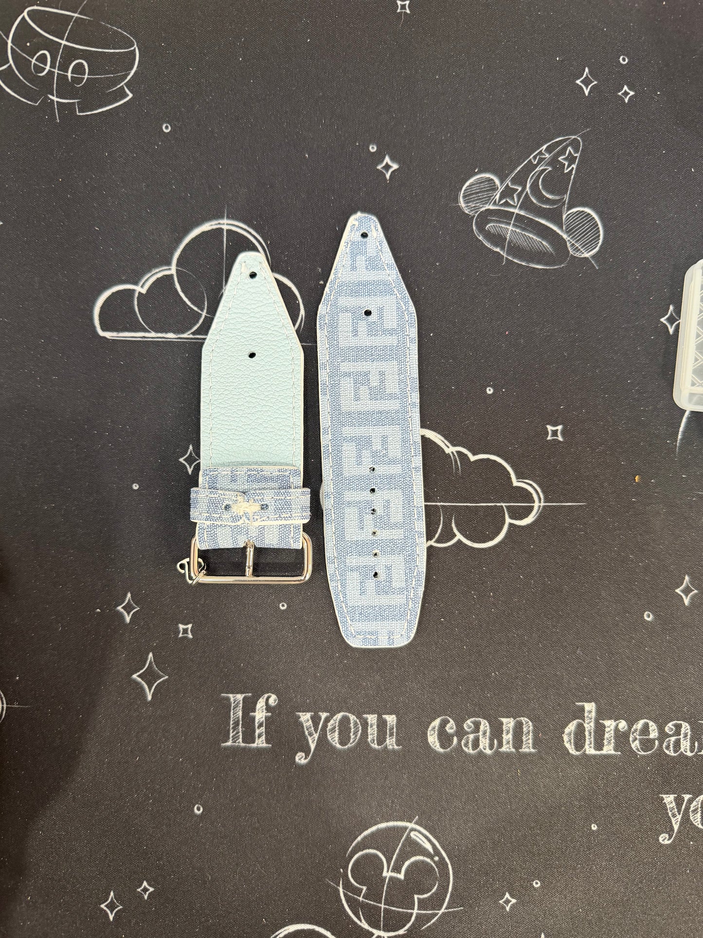 OTD- Beta- Logo on Buckle-Authentic Upcycled Mini Denim Fendi