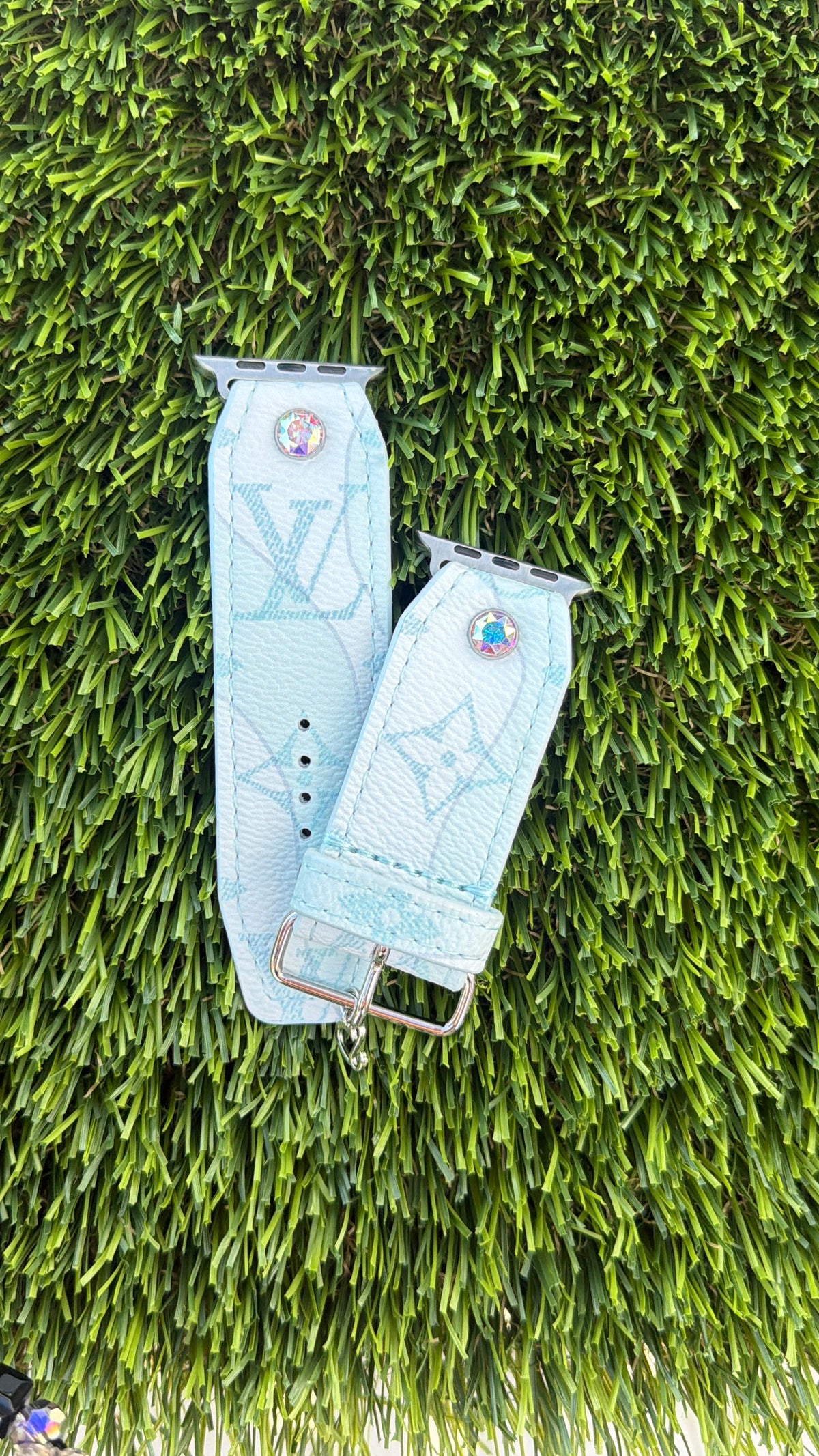 Authentic Upcycled Limited Edition Louis Vuitton Aquagarden (Light Blue)