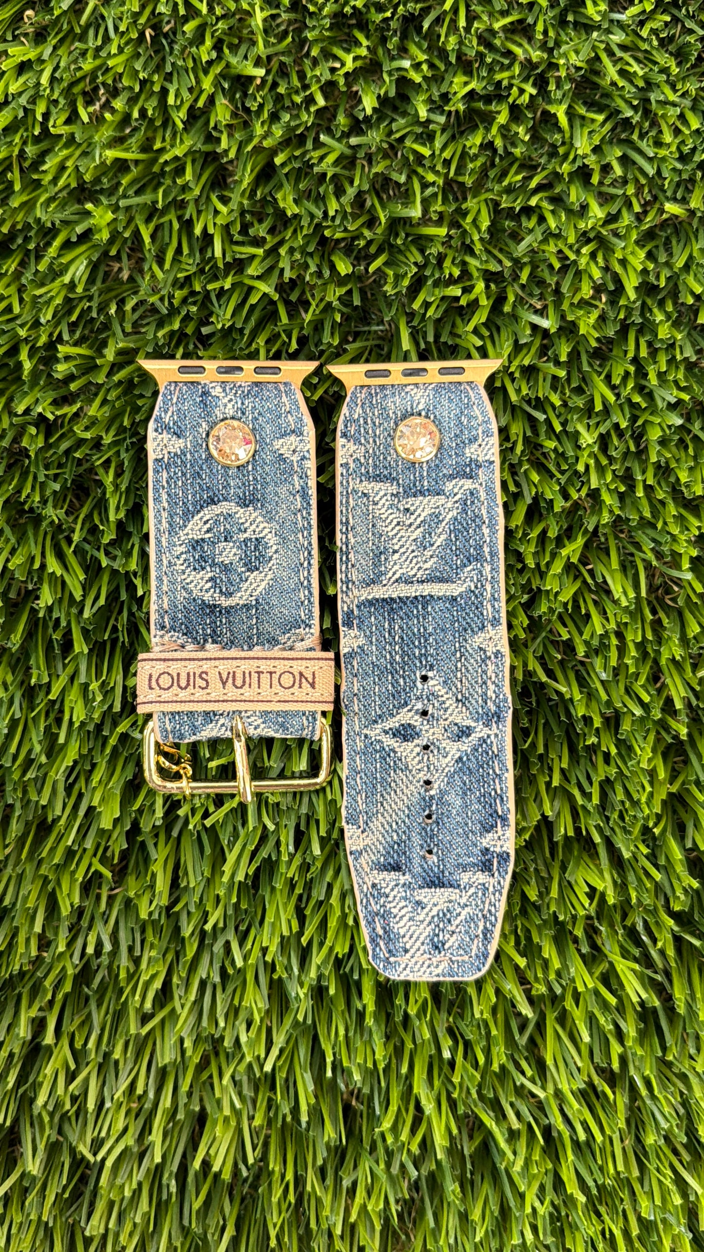 Authentic Upcycled Limited Edition LV Blue Denim