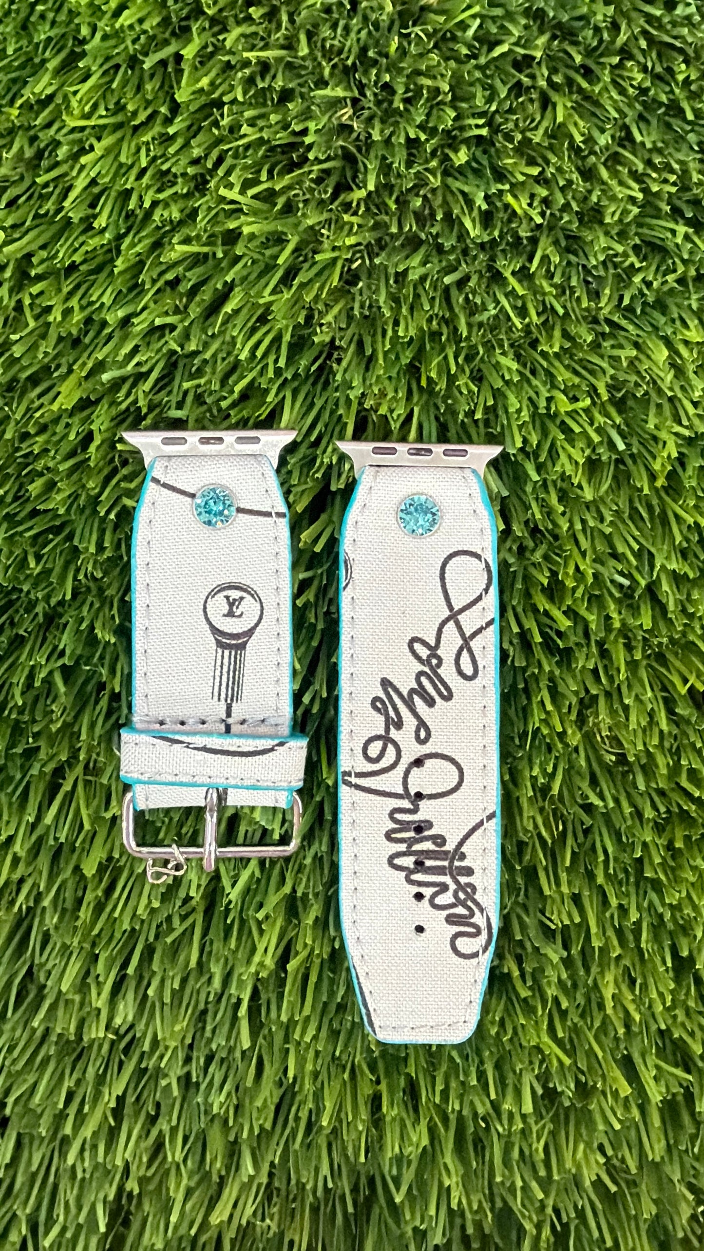 OTD- Beta-Turquoise-Authentic Upcycled LV With A Beat