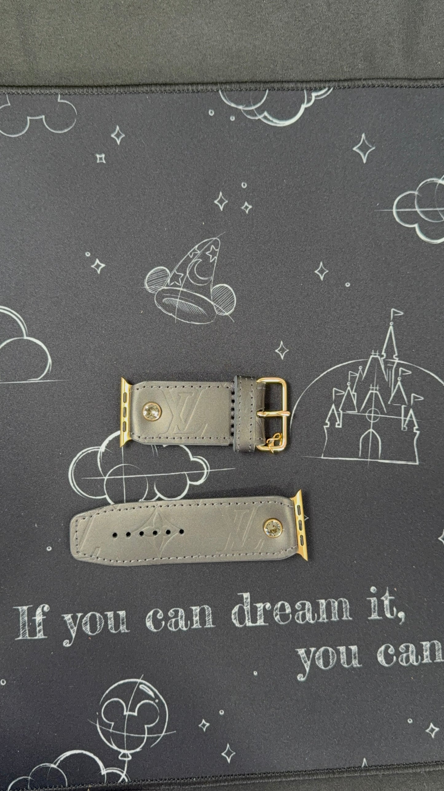 Authentic Upcycled LV Steel Matte Vernis