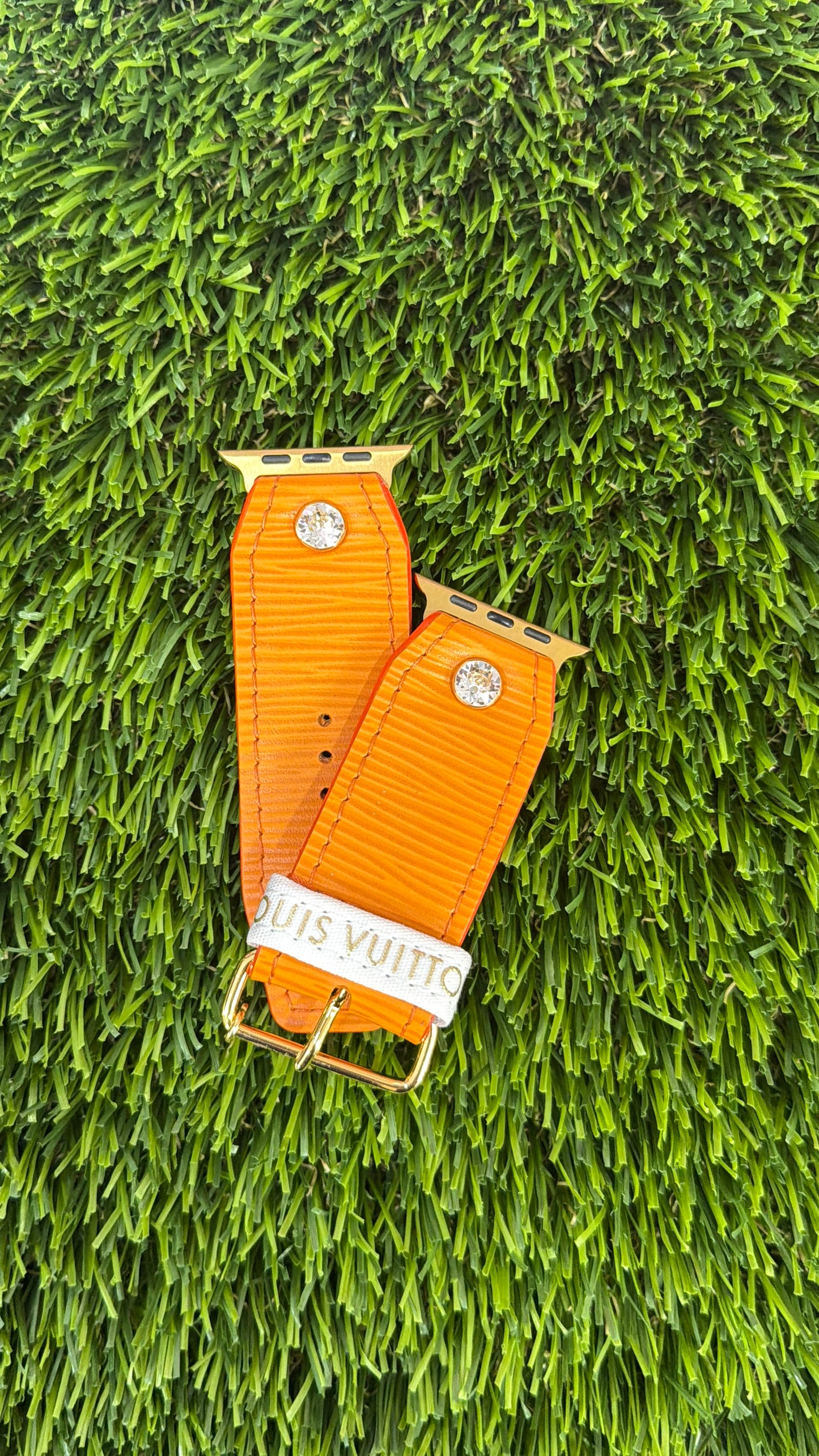 Customizable-LV Epi Vintage in Mandarin Orange Leather