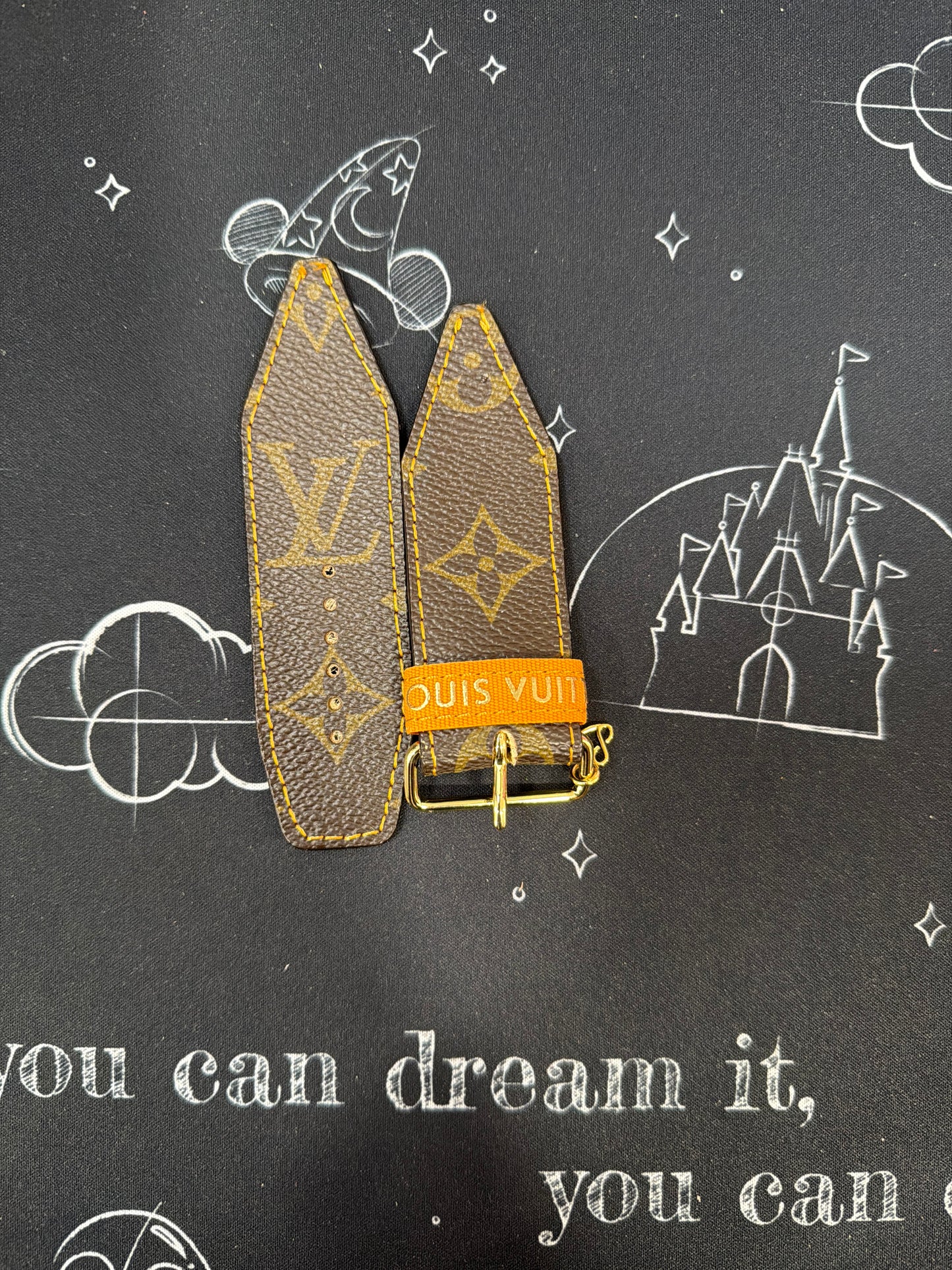 OTD-ALPHA- Mustard-Authentic Upcycled LV Monogram