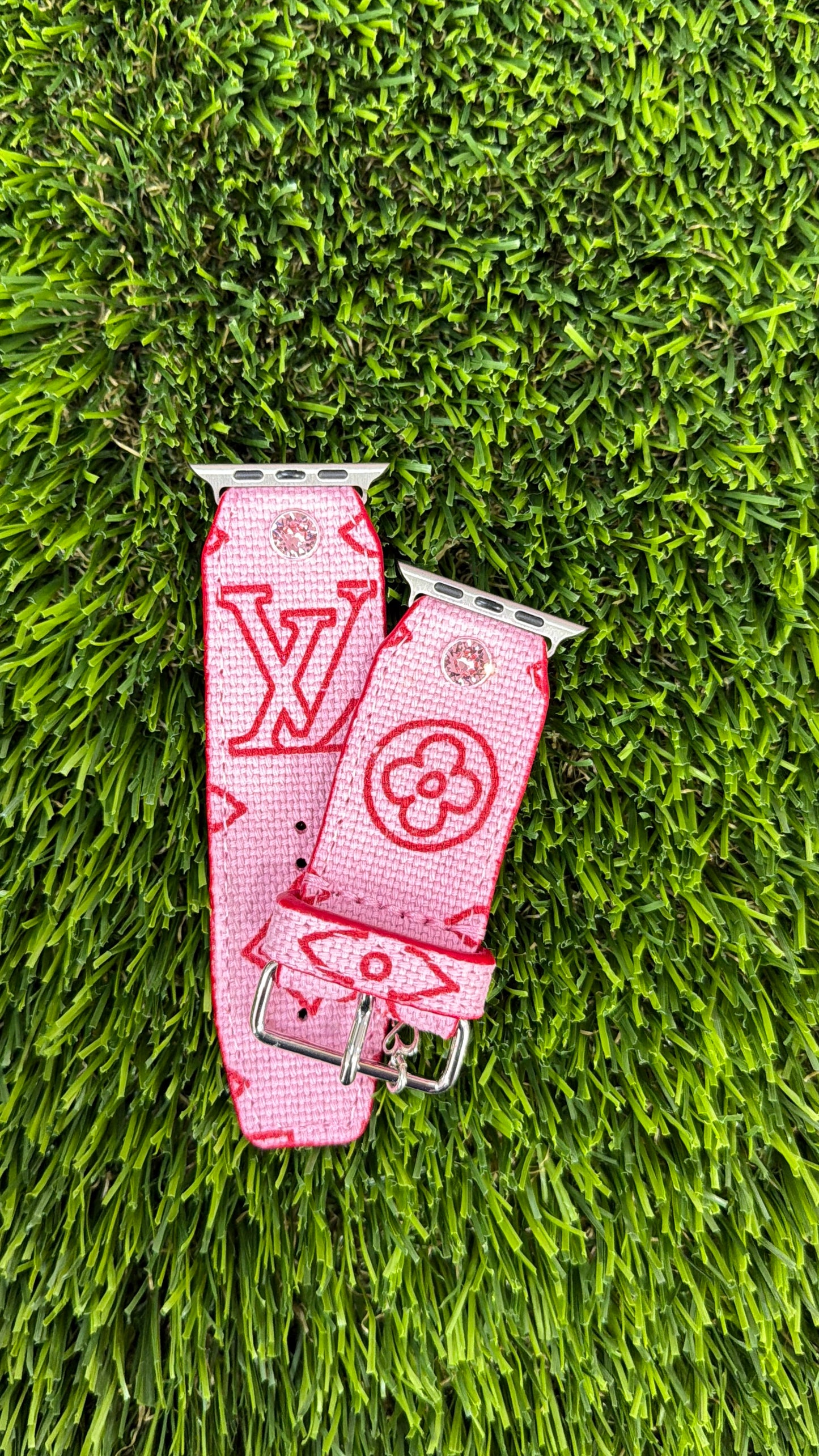 Customizable-Authentic Upcycled LV Red & Pink Ipanema