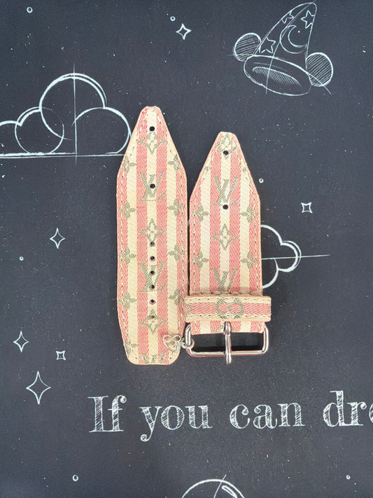 Blemished-Alpha-Authentic Upcycled LV Mini Lin Pink Croisette