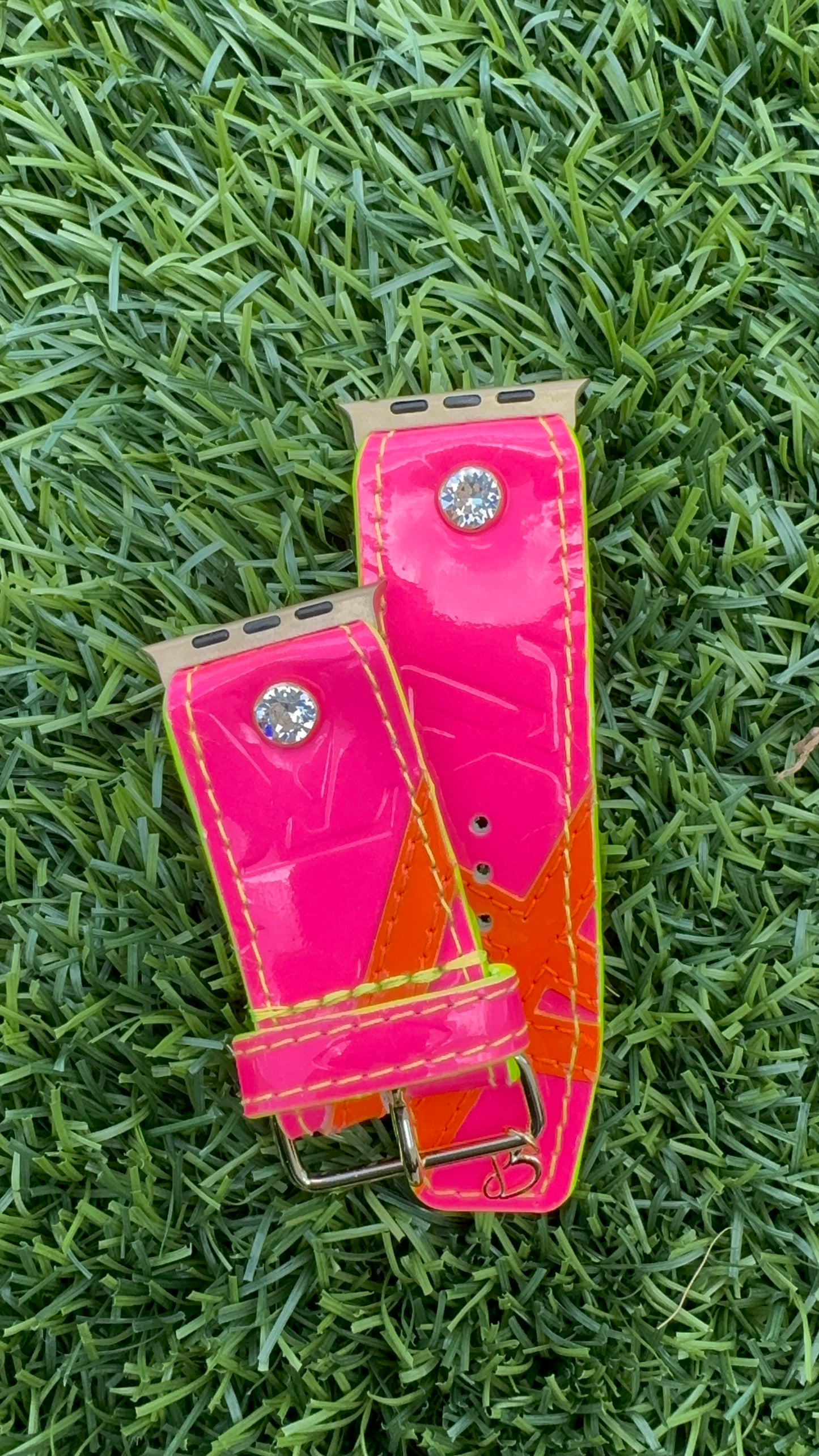 Authentic Limited Edition Upcycled LV Neon Pink Vernis