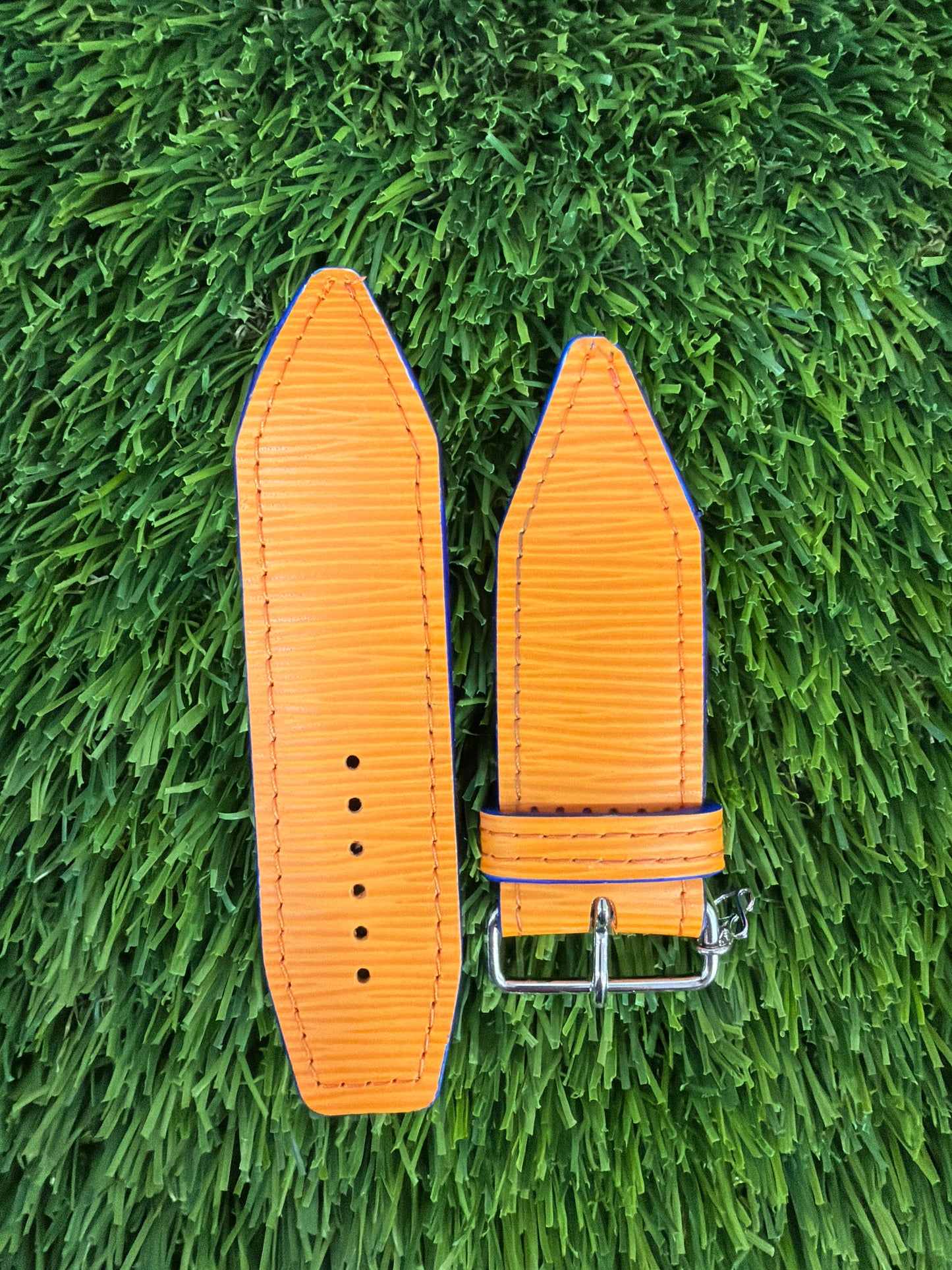 OTD-Beta- Blue Edge-LV Epi Vintage in Mandarin Orange Leather
