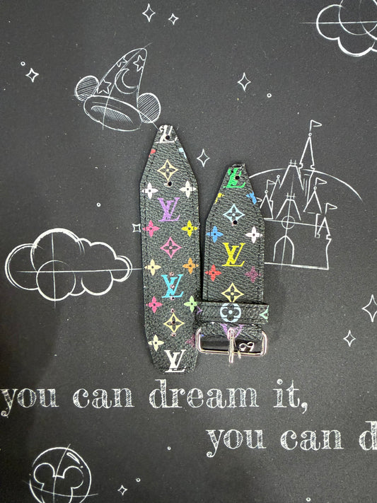 OTD- Beta-Authentic Upcycled LV Black Multicolor Mini