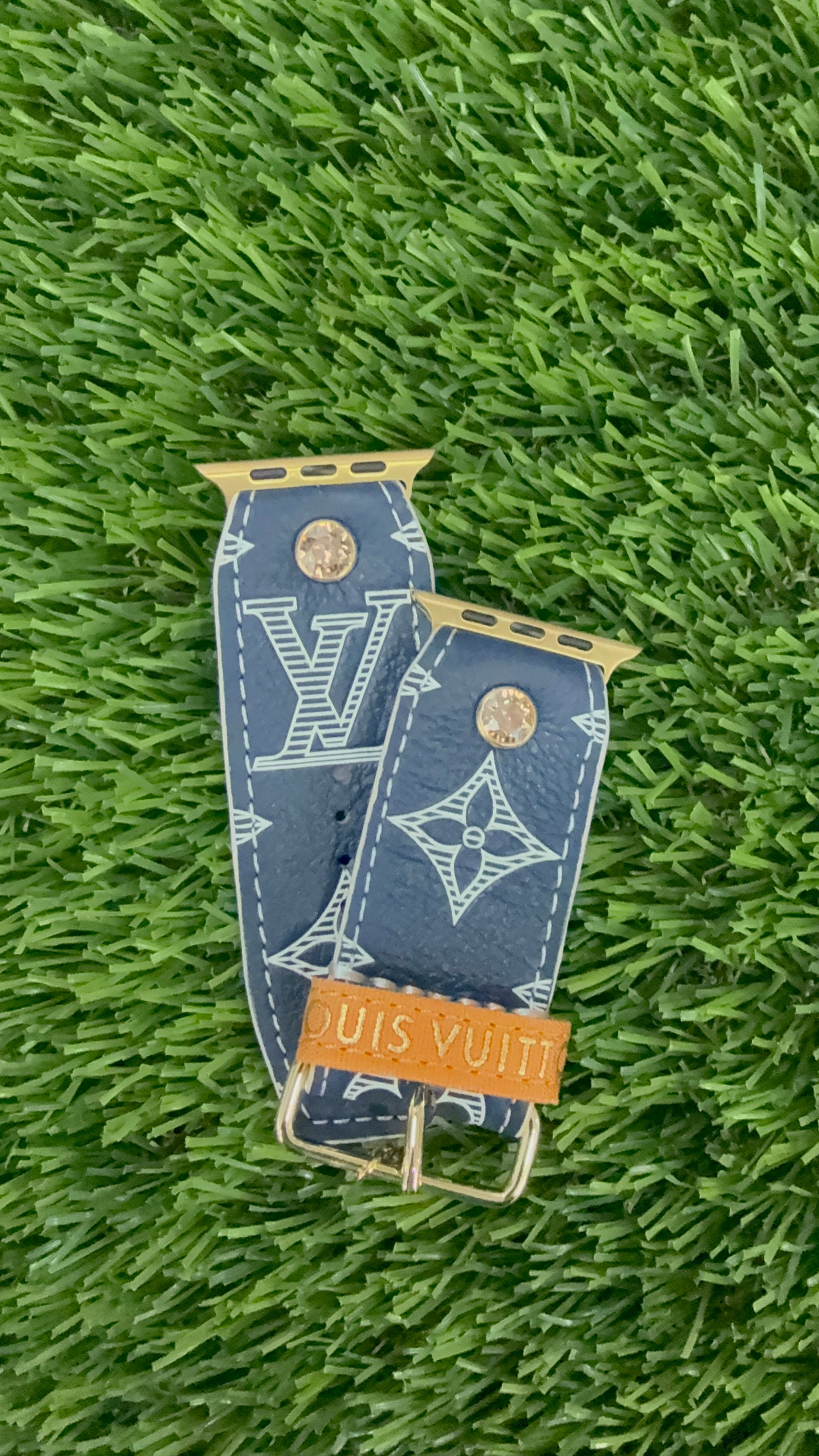 Authentic Upcycled Rare Navy Shadow LV Monogram