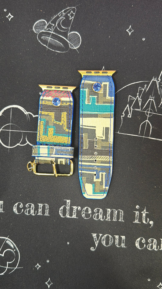 OTD-Beta-Blue-Authentic Upcycled Olive Colorful Fendi