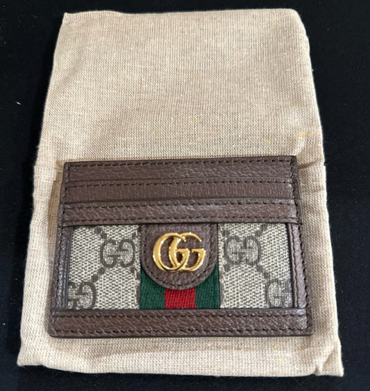 Gucci Ophidia GG card case holder