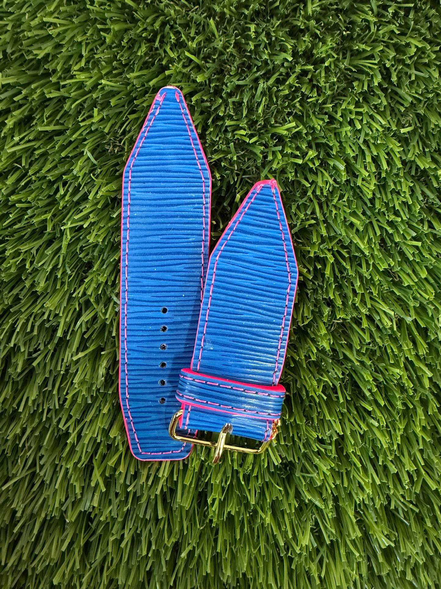 OTD- Beta-LV Toledo Blue Vintage Epi Leather with Neon Pink