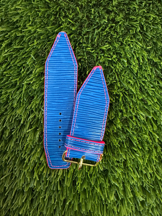 OTD- Beta-LV Toledo Blue Vintage Epi Leather with Neon Pink