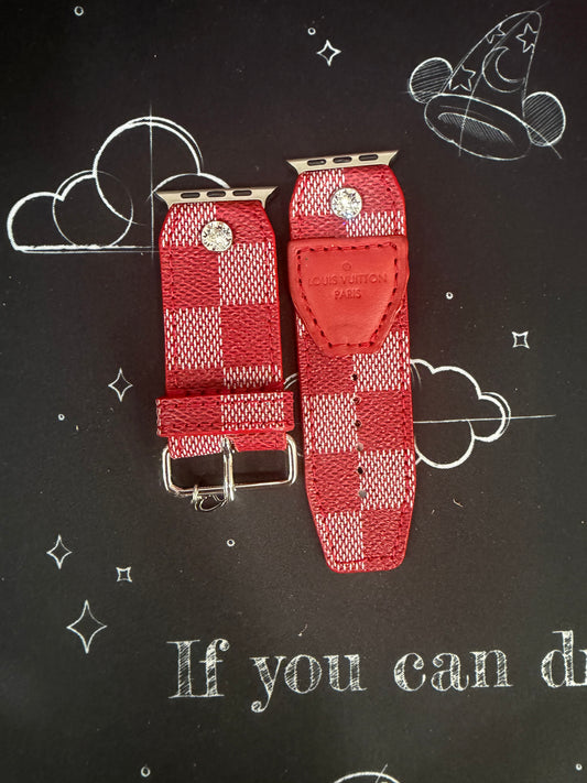 OTD-Beta-Authentic LV Damier Red Couleur w/o Logo with Patch