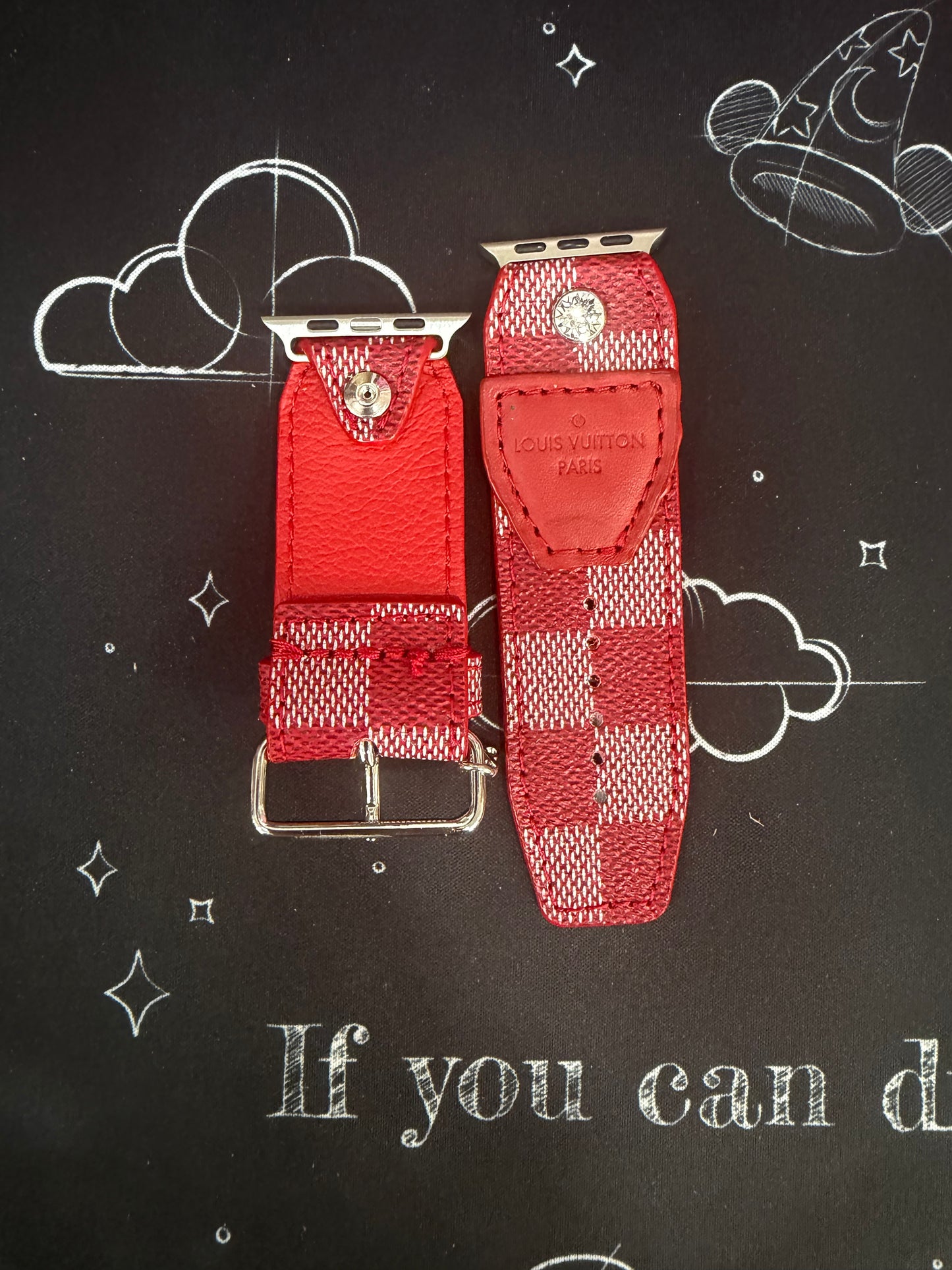 OTD-Beta-Authentic LV Damier Red Couleur w/o Logo with Patch