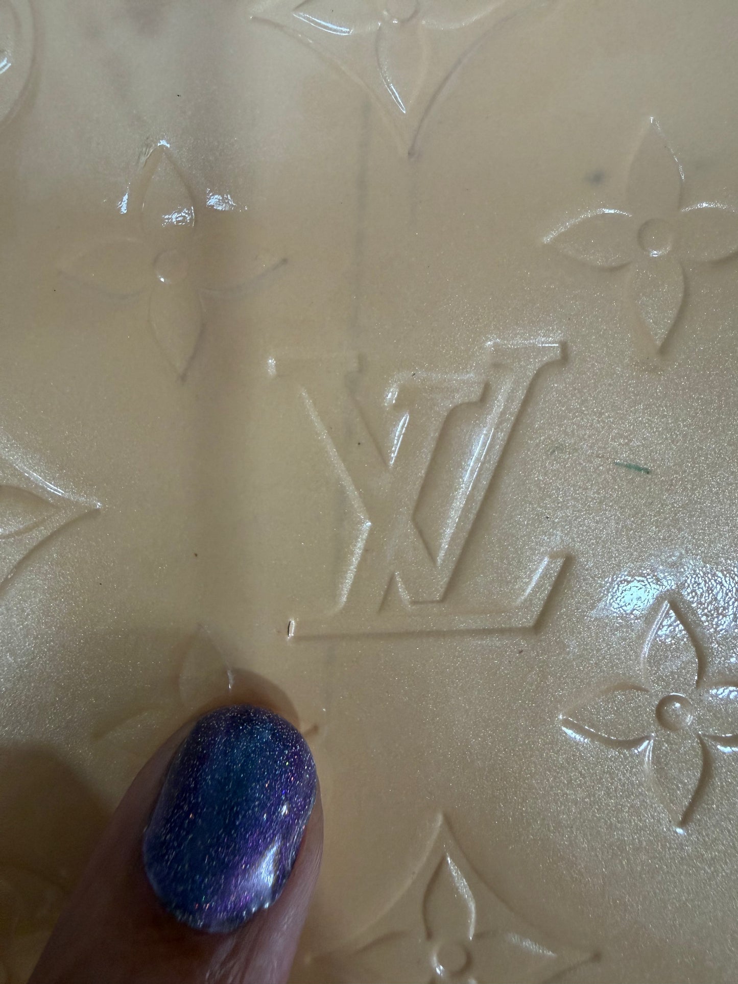 Blemished 3-Authentic Upcycled LV Marshmallow Vernis