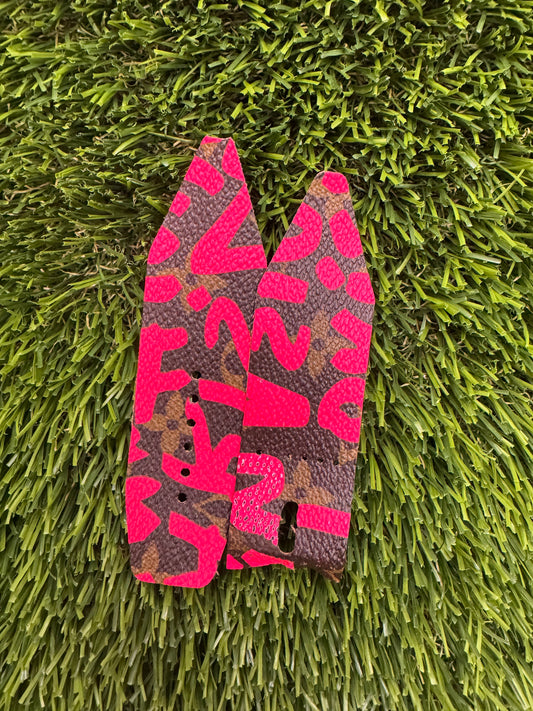 Blemished- Limited Customizable Authentic Upcycled Pink LV Graffiti-Alpha Sized