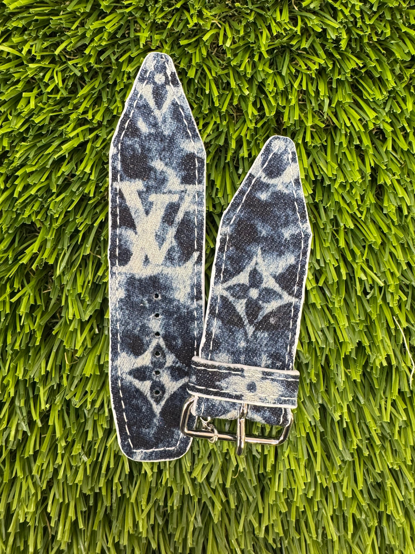 OTD-Authentic Upcycled LV Blue Denim Splash Party-Beta Sized