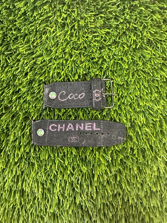 OTD- BETA-Authentic Upcycled Chanel Black Denim