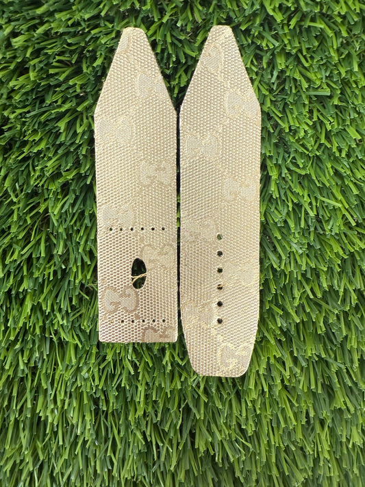 LC-BETA-Zigzag Cut-Authentic Upcycled Gold GG Imprime