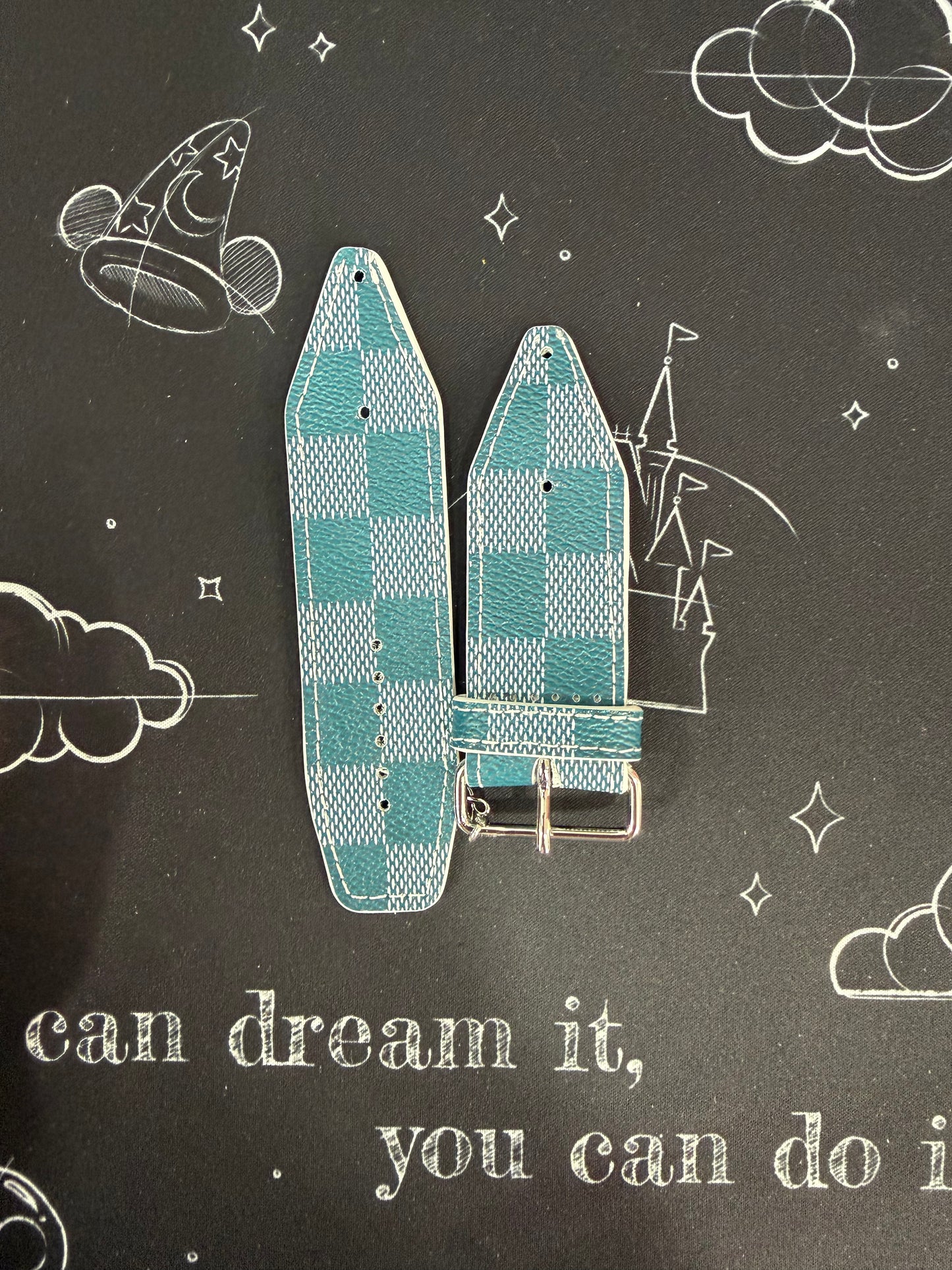 OTD-Beta-Authentic LV Cyan Damier Couleur with White