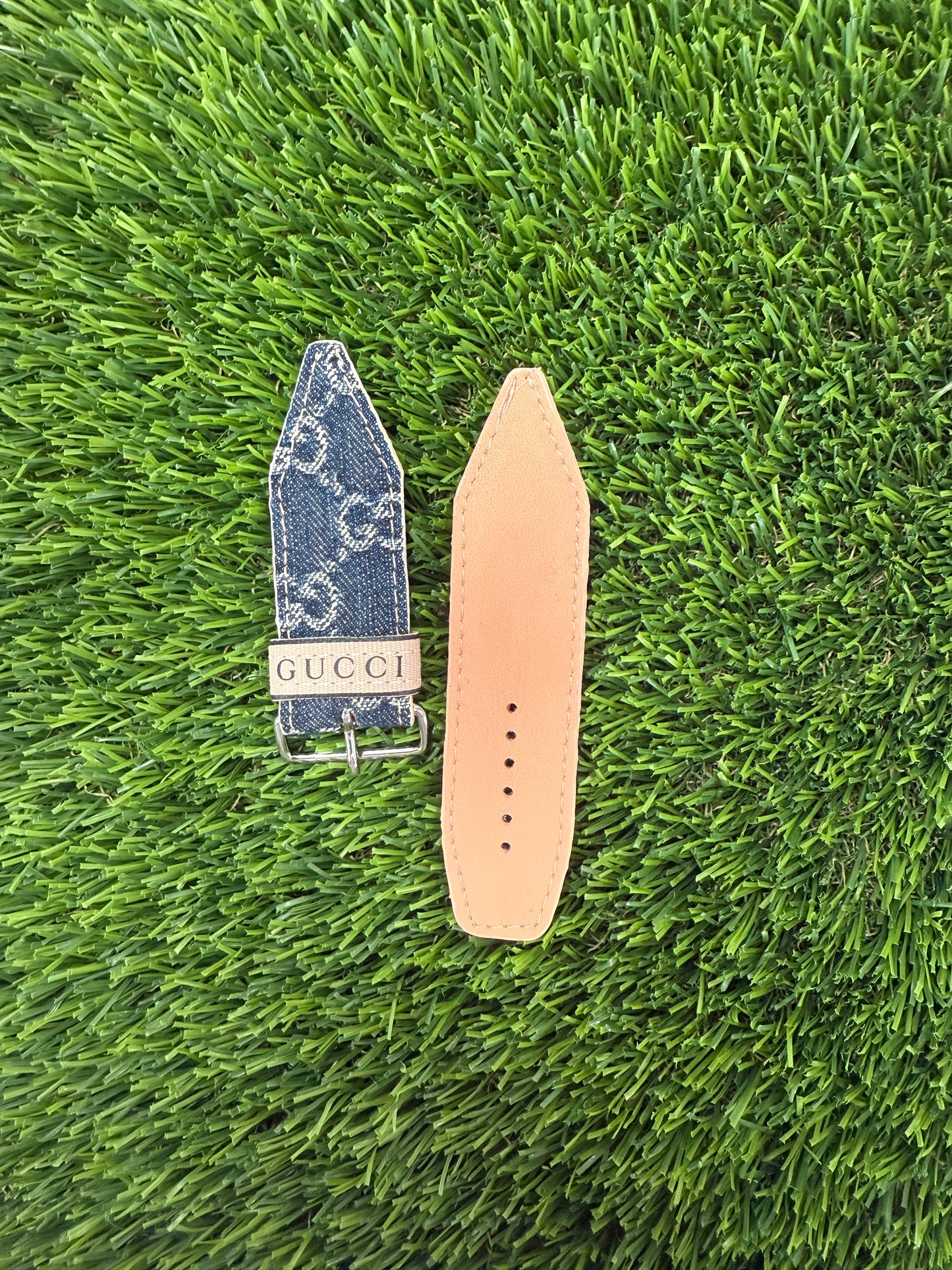 Blemished-Beta Sized-Authentic Upcycled Gucci Jean Denim-Peach