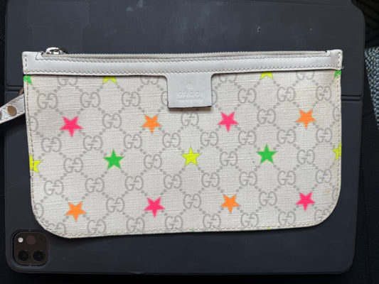 GG Neon Stars Wristlet
