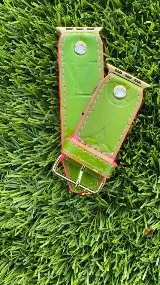 Authentic Upcycled LV Vernis- "Limeade"