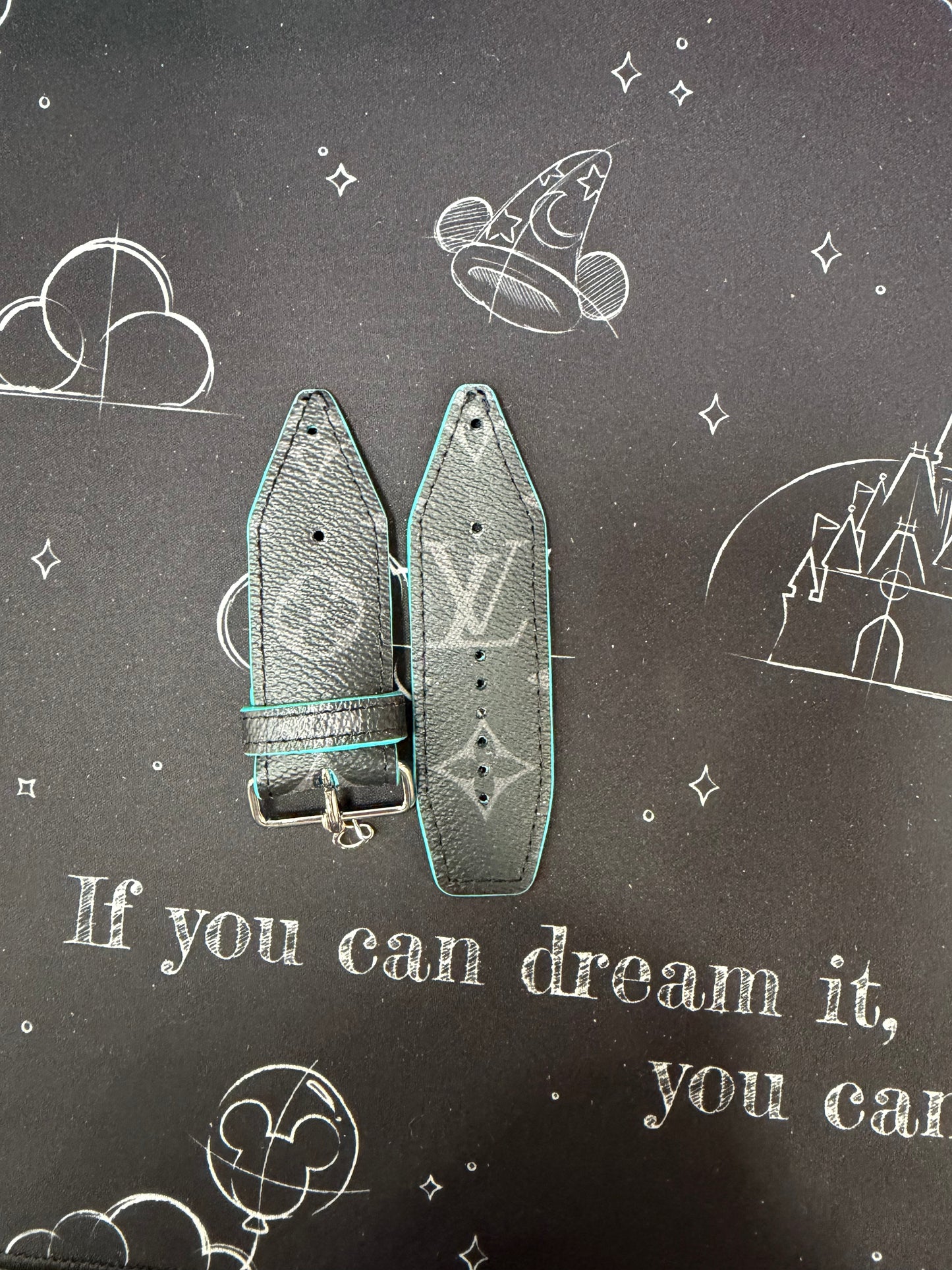 OTD-Alpha-Rare Authentic Upcycled LV Monogram Eclipse (Teal)