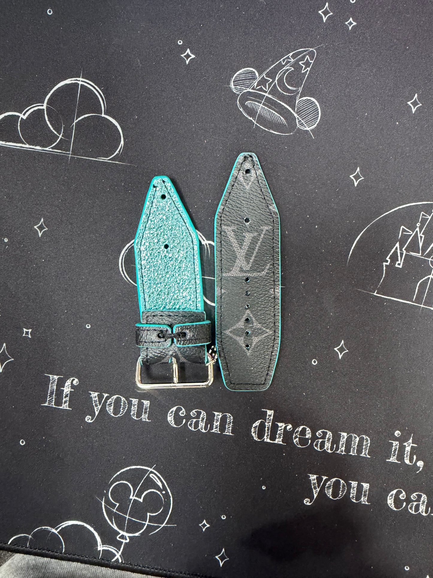 OTD-Alpha-Rare Authentic Upcycled LV Monogram Eclipse (Teal)