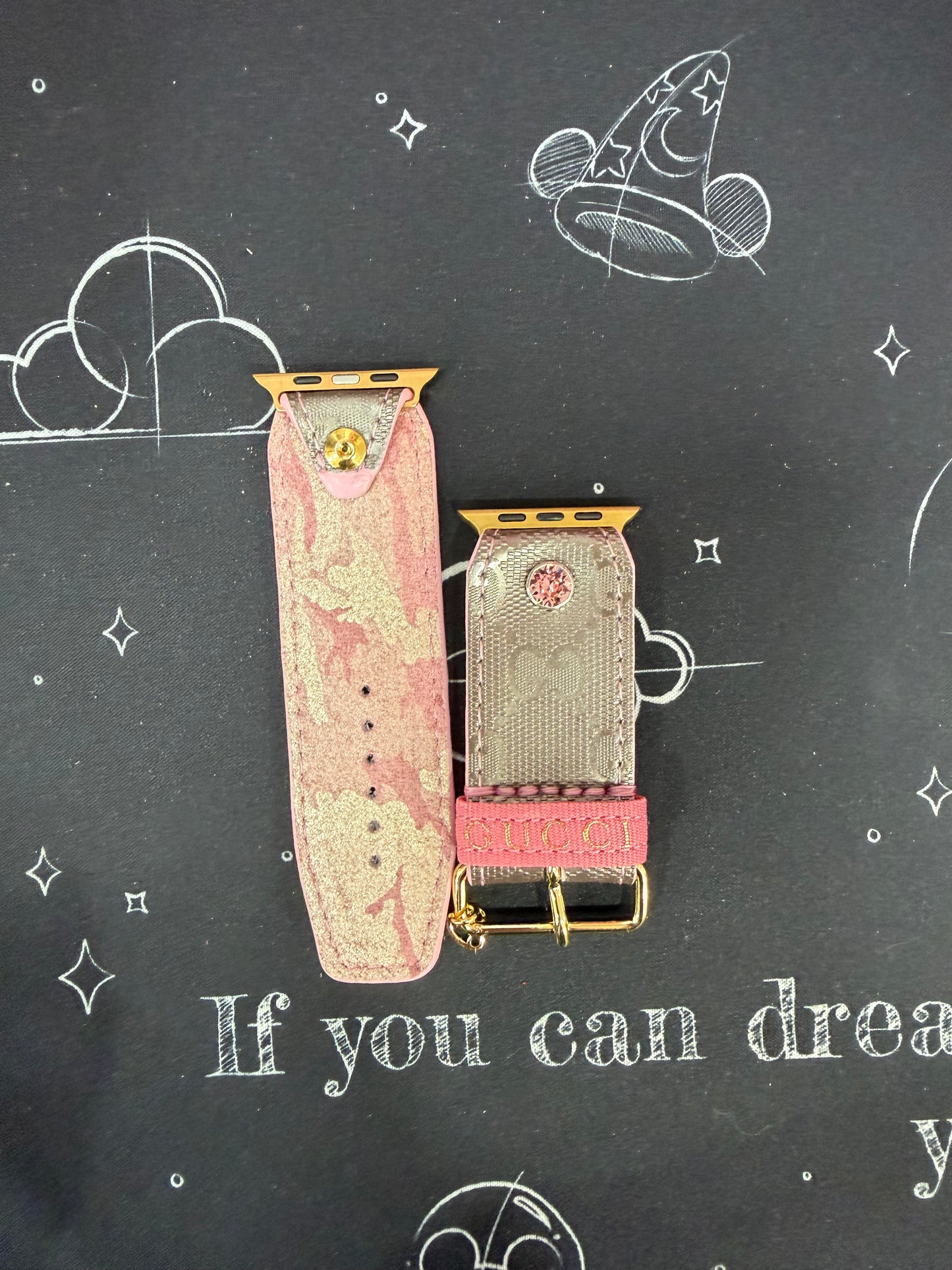 Blemished-Beta-Authentic Upcycled Pewter GG Imprime-Diamond