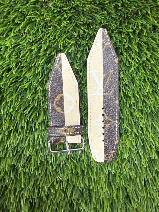 Blemished-Beta-Authentic Upcycled LV Monogram Rayure- Brown Keeper