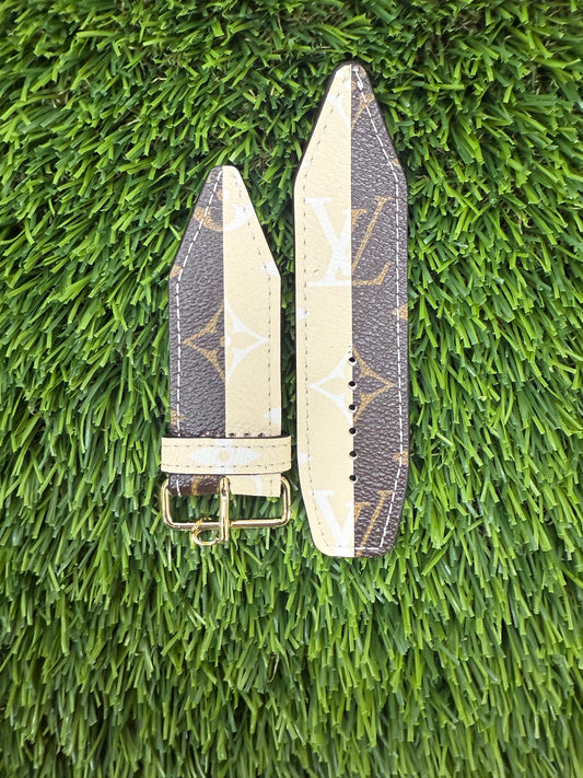Blemished-Beta-Authentic Upcycled LV Monogram Rayure-Ivory Keeper