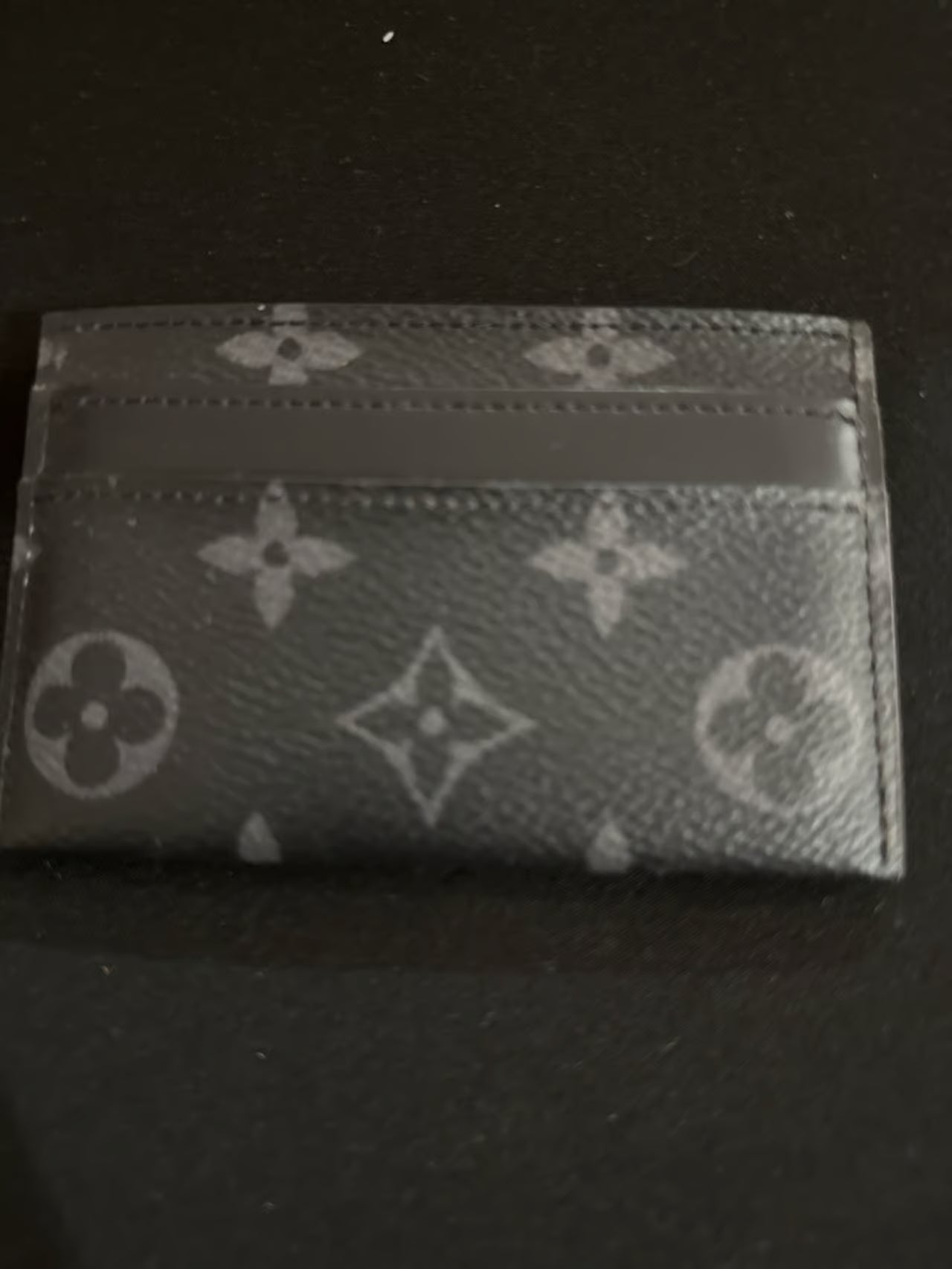 Louis Vuitton Double Card Holder Black Monogram