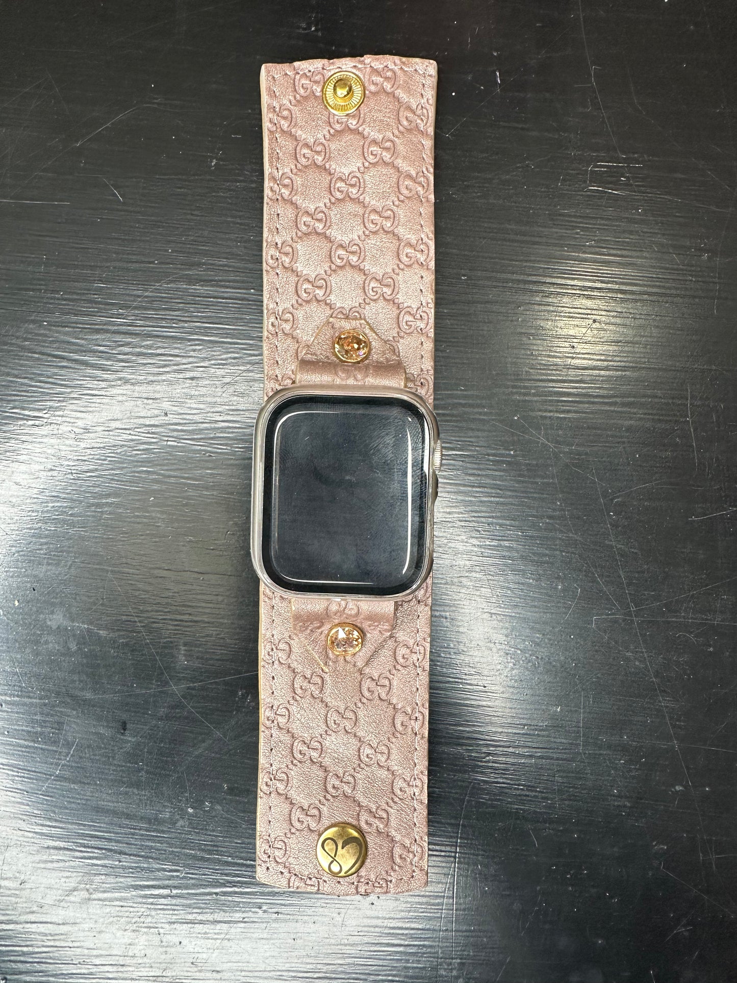Authentic Upcycled Pink Champagne Micro GG